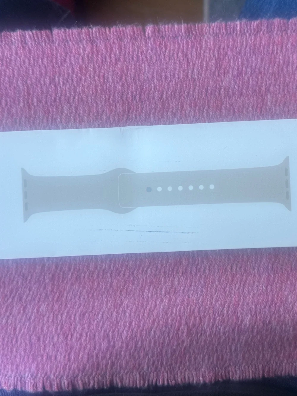 Authentic Apple Sport Band for Apple Watch- Starlight 45mm